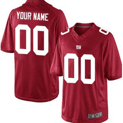 Custom NY.Giants Red Limited Jersey Stitched American Football Jerseys - Main View