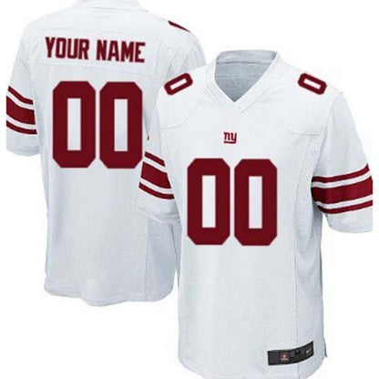 Custom NY.Giants White Game Jersey Stitched American Football Jerseys - Main View