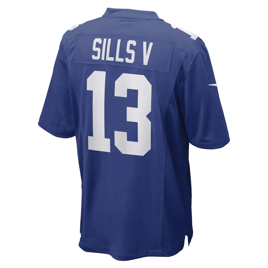 NY.Giants #13 David Sills V Royal Game Player Jersey Stitched American Football Jerseys - Main View