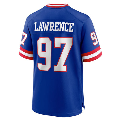 NY.Giants #97 Dexter Lawrence Royal Classic Player Game Jersey Stitched American Football Jerseys - Main View