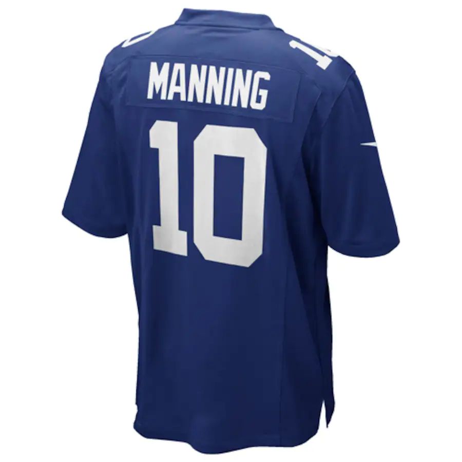 NY.Giants #10 Eli Manning Royal Blue Team Color Game Jersey Stitched American Football Jerseys - Main View