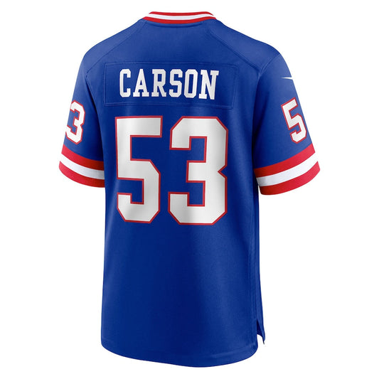 NY.Giants #53 Harry Carson Royal Classic Retired Player Game Jersey Stitched American Football Jerseys - Main View