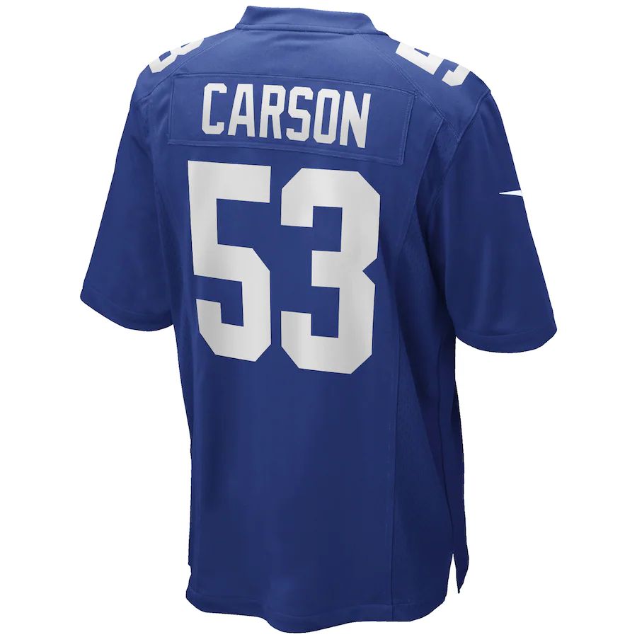 NY.Giants #53 Harry Carson  Royal Game Retired Player Jersey Stitched American Football Jerseys - Main View