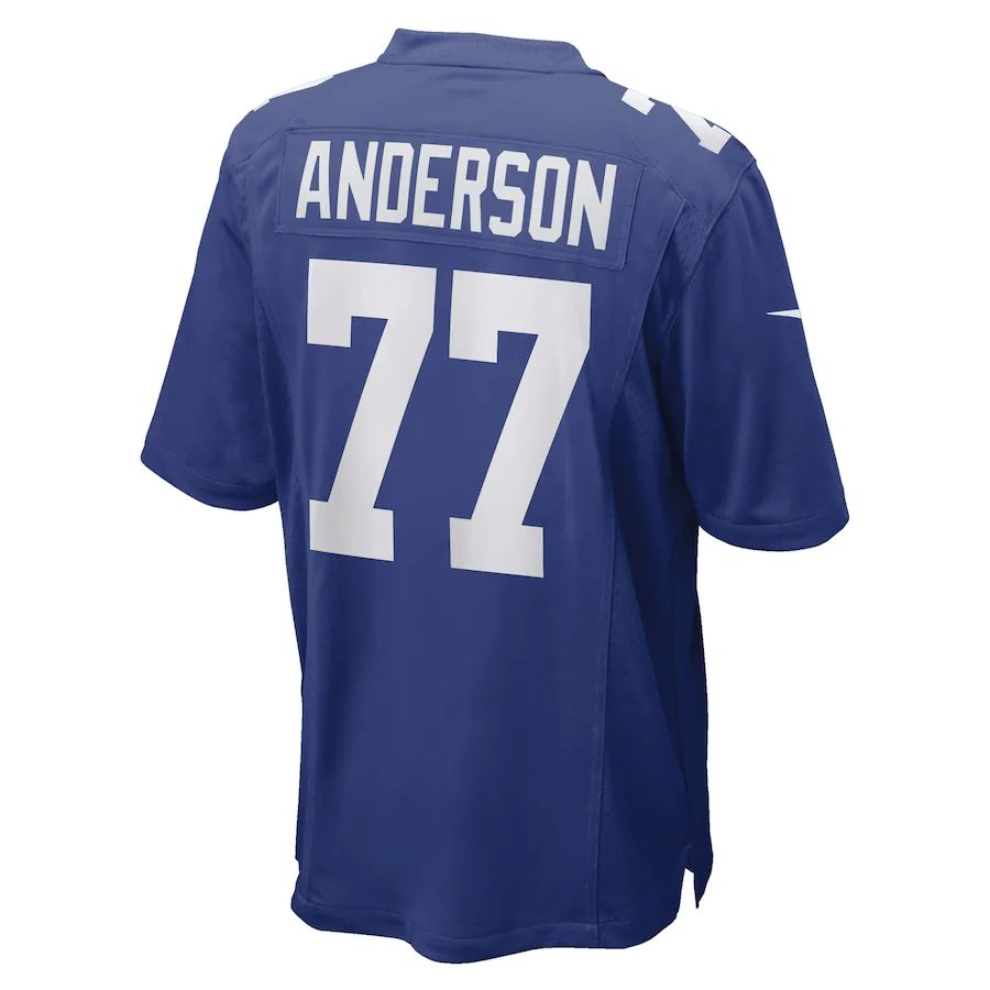 NY.Giants #77 Jack Anderson Royal Game Player Jersey Stitched American Football Jerseys - Main View