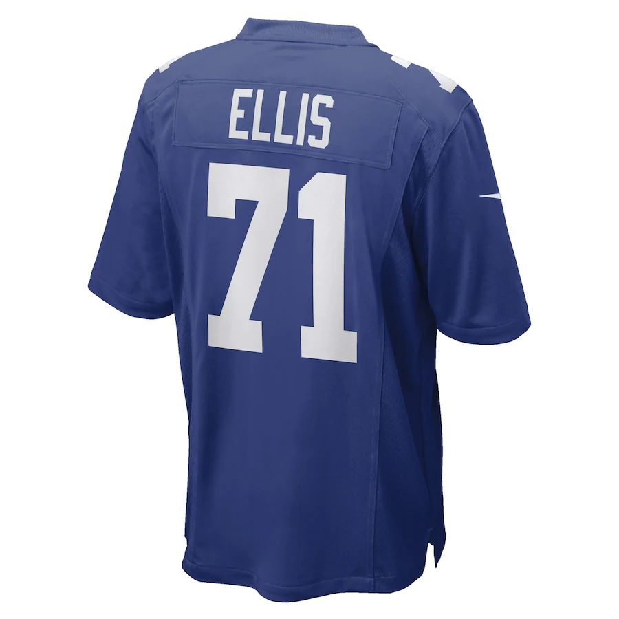NY.Giants #71 Justin Ellis Royal Game Player Jersey Stitched American Football Jerseys - Main View