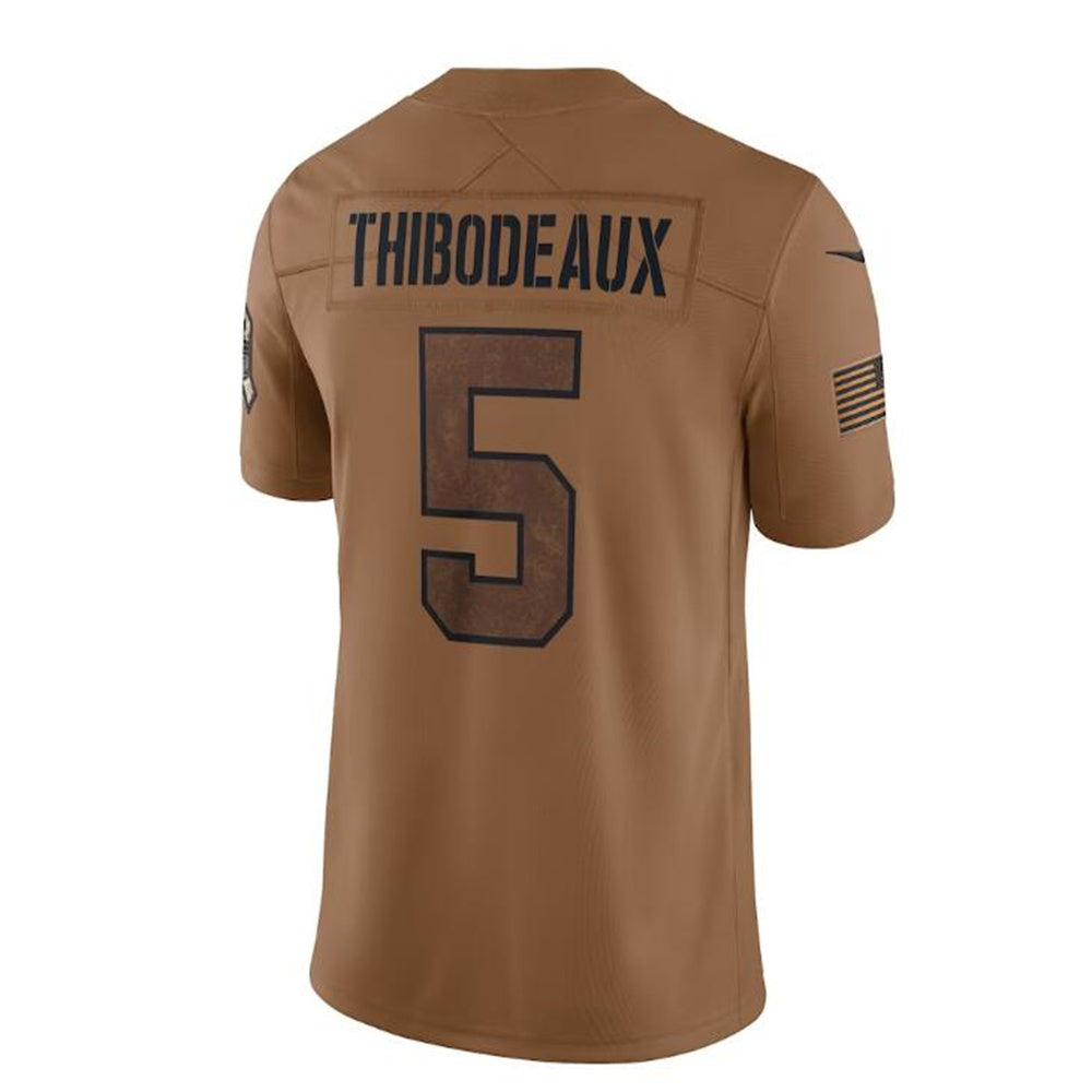 NY.Giants #5 Kayvon Thibodeaux Brown 2023 Salute To Service Limited Jersey Stitched American Football Jerseys - Main View