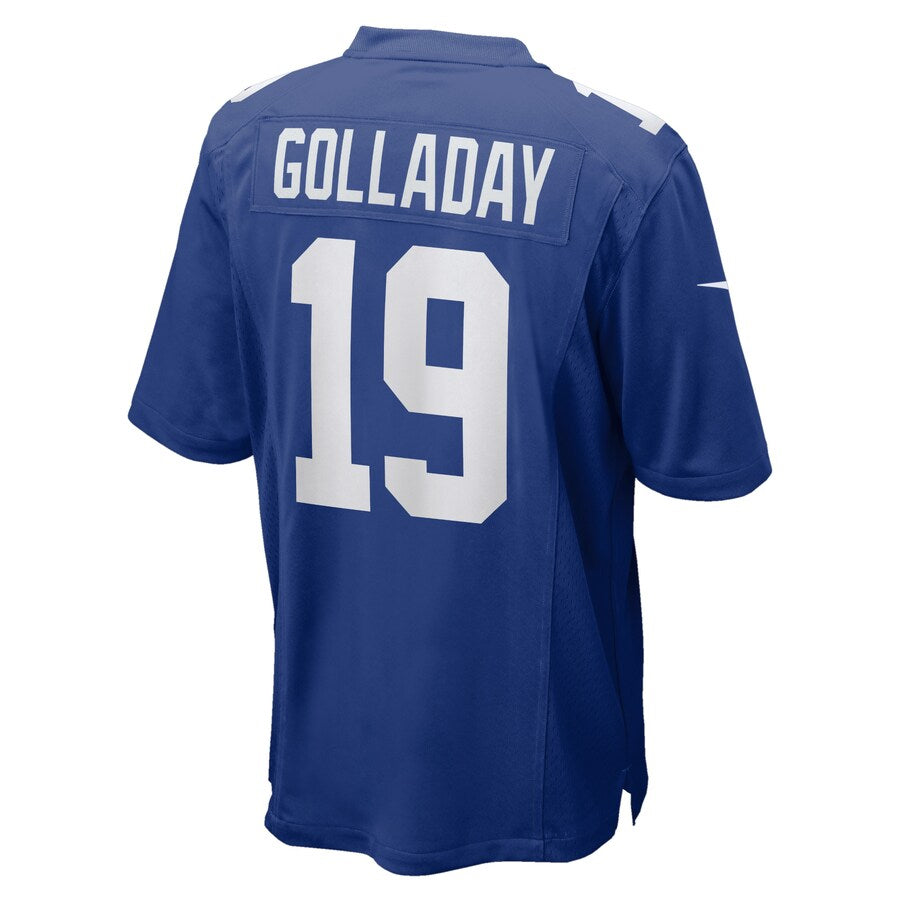NY.Giants #19 Kenny Golladay  Royal Game Jersey Stitched American Football Jerseys - Main View