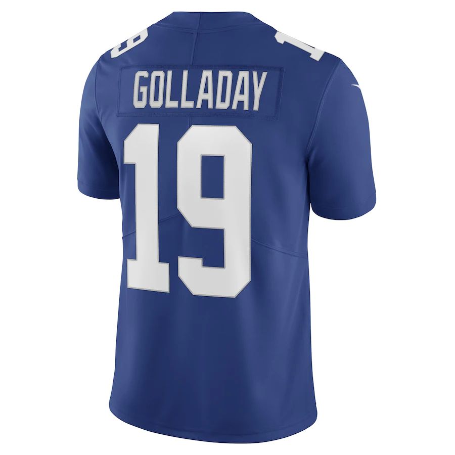 NY.Giants #19 Kenny Golladay  Royal Vapor Limited Jersey Stitched American Football Jerseys - Main View