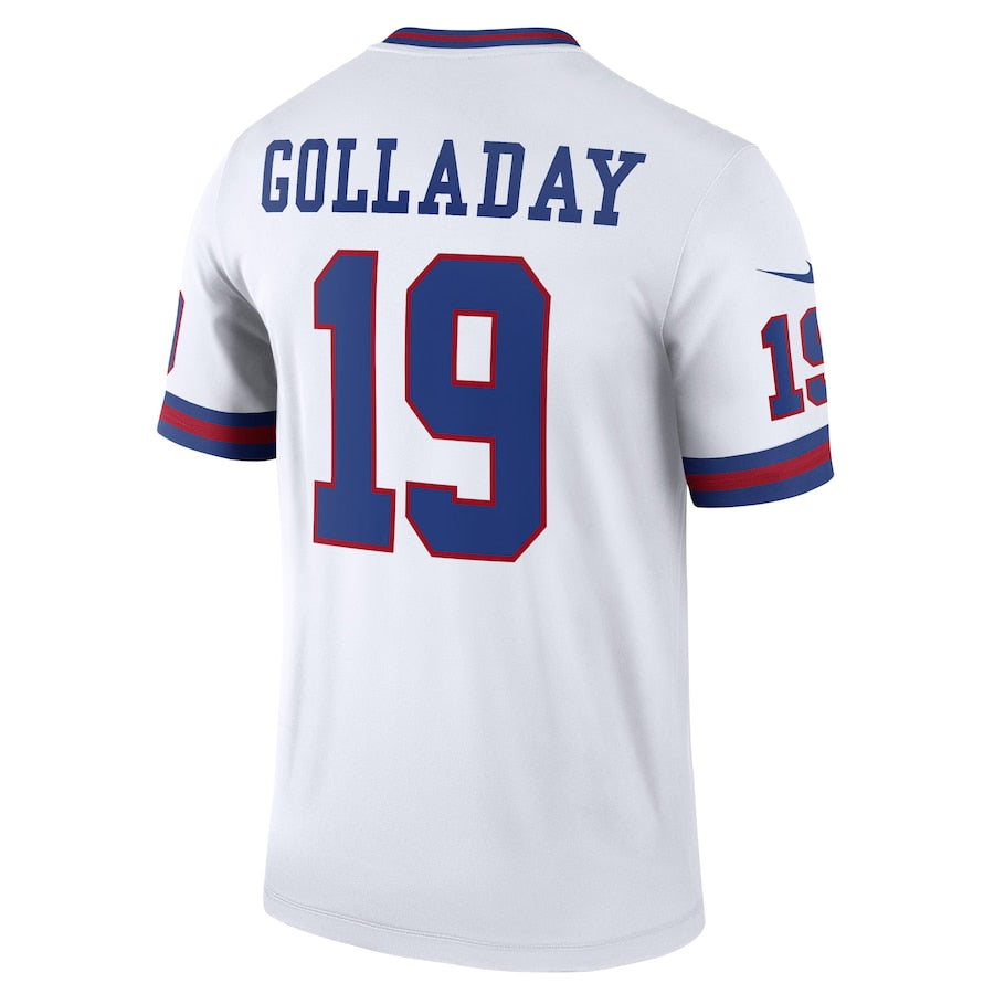NY.Giants #19 Kenny Golladay White Alternate Legend Jersey Stitched American Football Jerseys - Main View