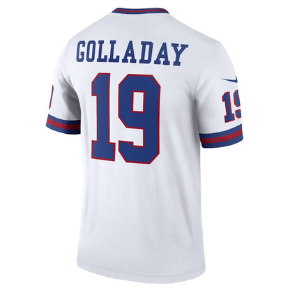 NY.Giants #19 Kenny Golladay White Alternate Legend Jersey Stitched American Football Jerseys - Main View