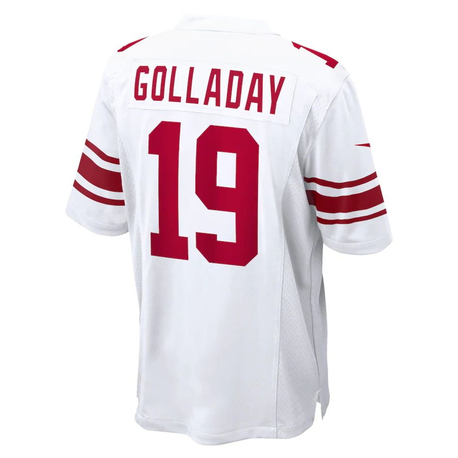 NY.Giants #19 Kenny Golladay White Game Jersey Stitched American Football Jerseys - Main View