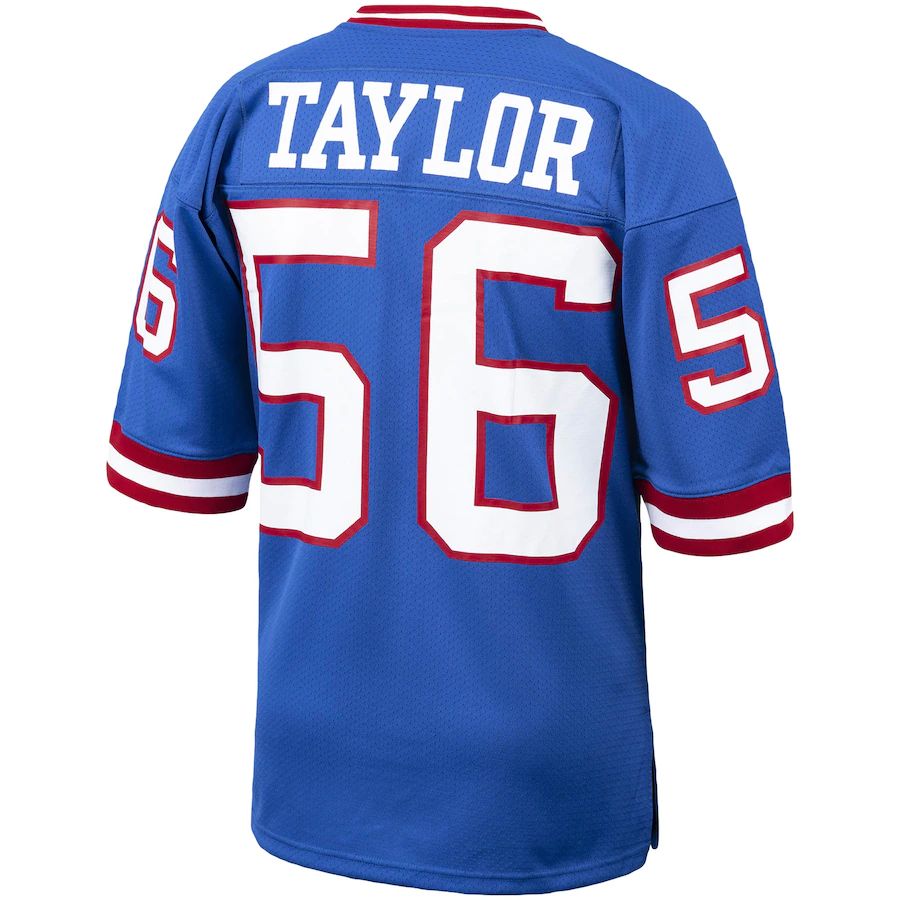 NY.Giants #56 Lawrence Taylor Mitchell & Ness Royal 1986 Authentic Throwback Retired Player Jersey Stitched American Football Jerseys - Main View