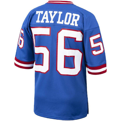 NY.Giants #56 Lawrence Taylor Mitchell & Ness Royal 1986 Authentic Throwback Retired Player Jersey Stitched American Football Jerseys - Main View