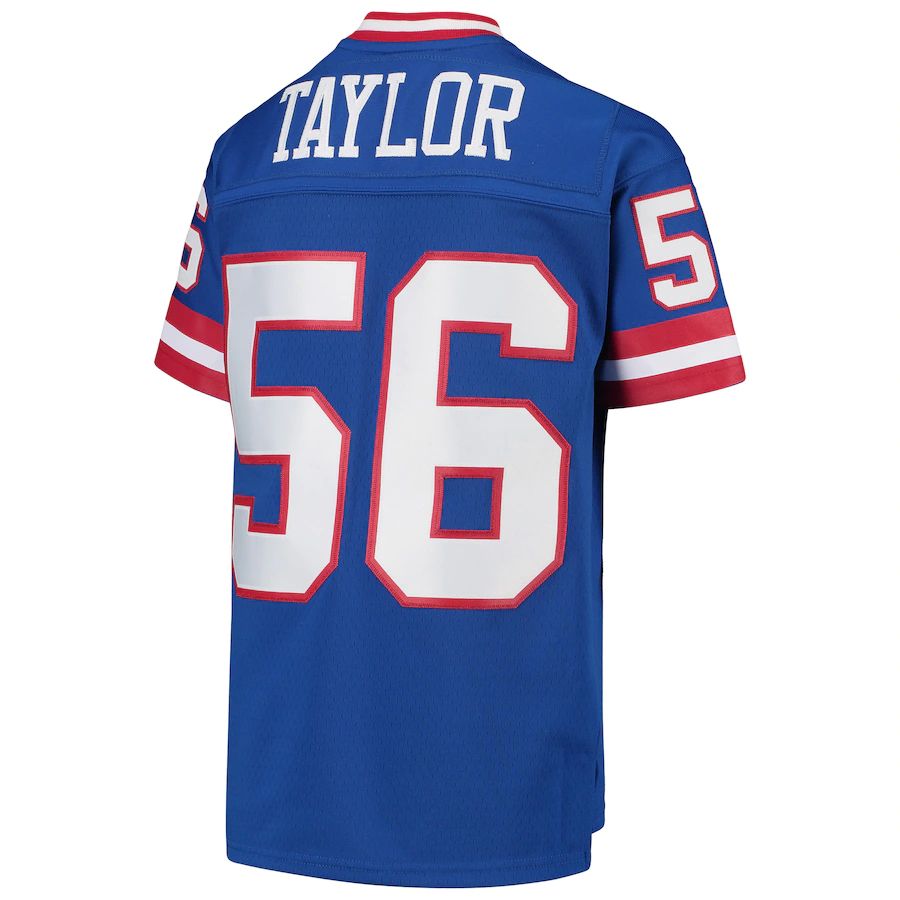 NY.Giants #56 Lawrence Taylor Mitchell & Ness Royal 1986 Legacy Retired Player Jersey Stitched American Football Jerseys - Main View
