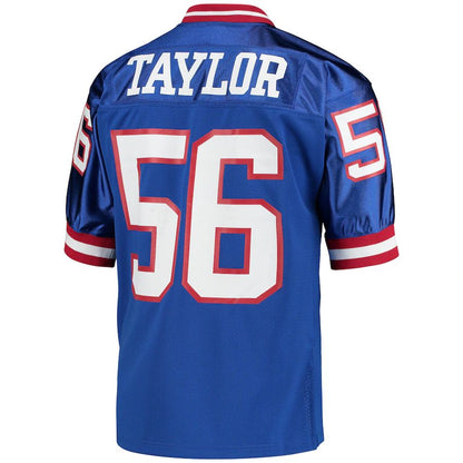 NY.Giants #56 Lawrence Taylor Mitchell & Ness Royal 1990 Authentic Throwback Retired Player Jersey Stitched American Football Jerseys - Main View