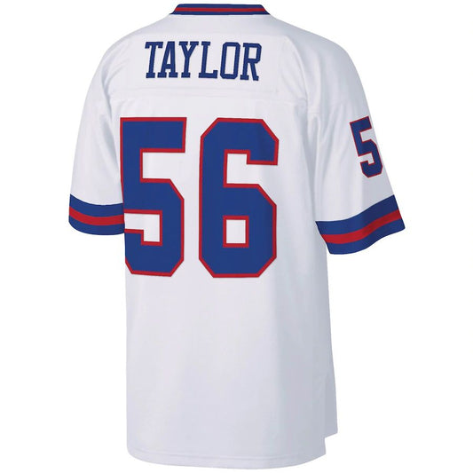 NY.Giants #56 Lawrence Taylor Mitchell & Ness White Legacy Replica Jersey Stitched American Football Jerseys - Main View
