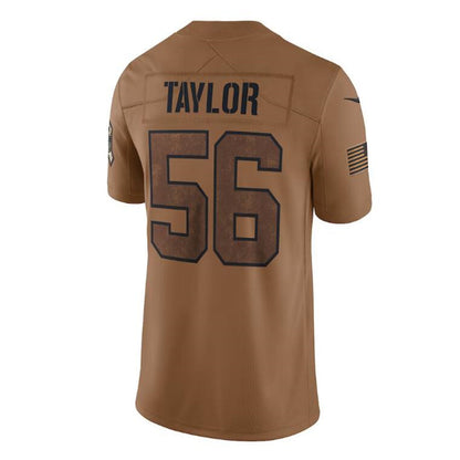 NY.Giants #56 Lawrence Taylor Brown 2023 Salute To Service Retired Player Limited Jersey Stitched American Football Jerseys - Main View