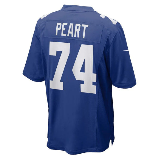 NY.Giants #74 Matt Peart Royal Game Jersey Stitched American Football Jerseys - Main View