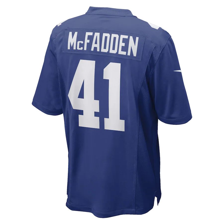NY.Giants #41 Micah McFadden Royal Game Player Jersey Stitched American Football Jerseys - Main View