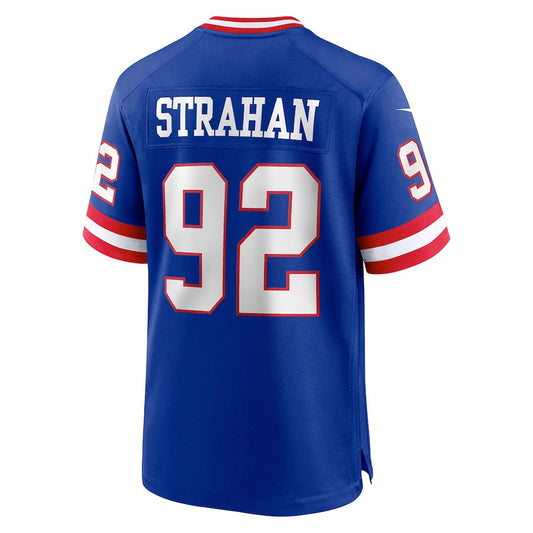 NY.Giants #92 Michael Strahan  Royal Classic Retired Player Game Jersey Stitched American Football Jerseys - Main View