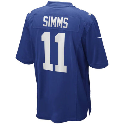 NY.Giants #11 Phil Simms Royal Game Retired Player Jersey Stitched American Football Jerseys - Main View