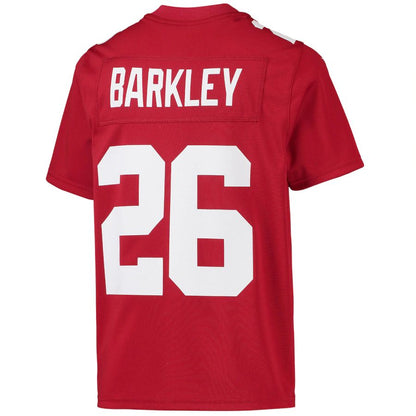 NY.Giants #26 Saquon Barkley  Red Inverted Team Game Jersey Stitched American Football Jerseys - Main View