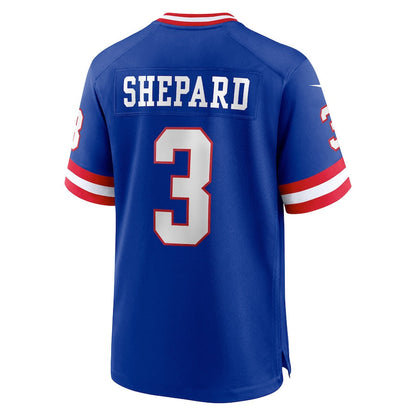 NY.Giants #3 Sterling Shepard Royal Classic Player Game Jersey Stitched American Football Jerseys - Main View