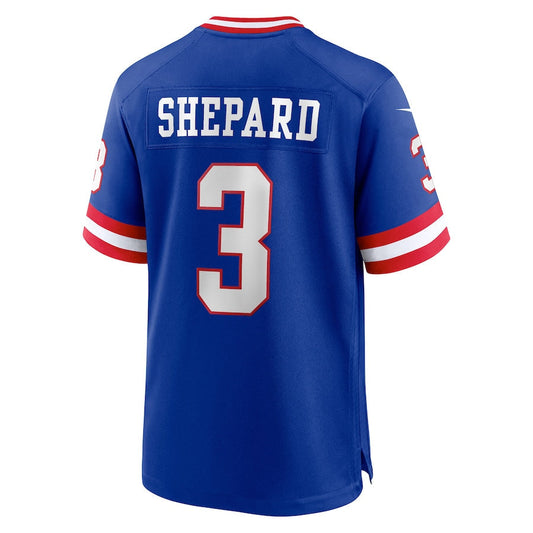 NY.Giants #3 Sterling Shepard Royal Classic Player Game Jersey Stitched American Football Jerseys - Main View