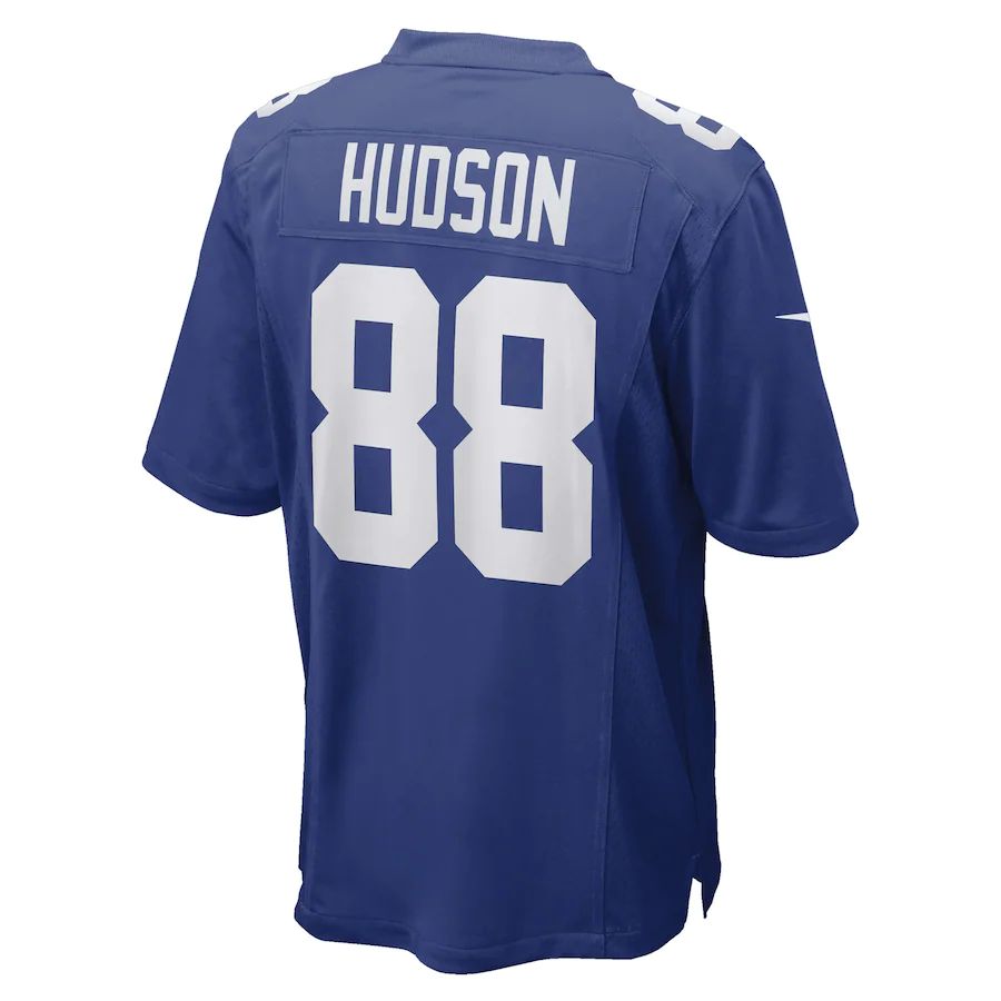 NY.Giants #88 Tanner Hudson Royal Game Player Jersey Stitched American Football Jerseys - Main View