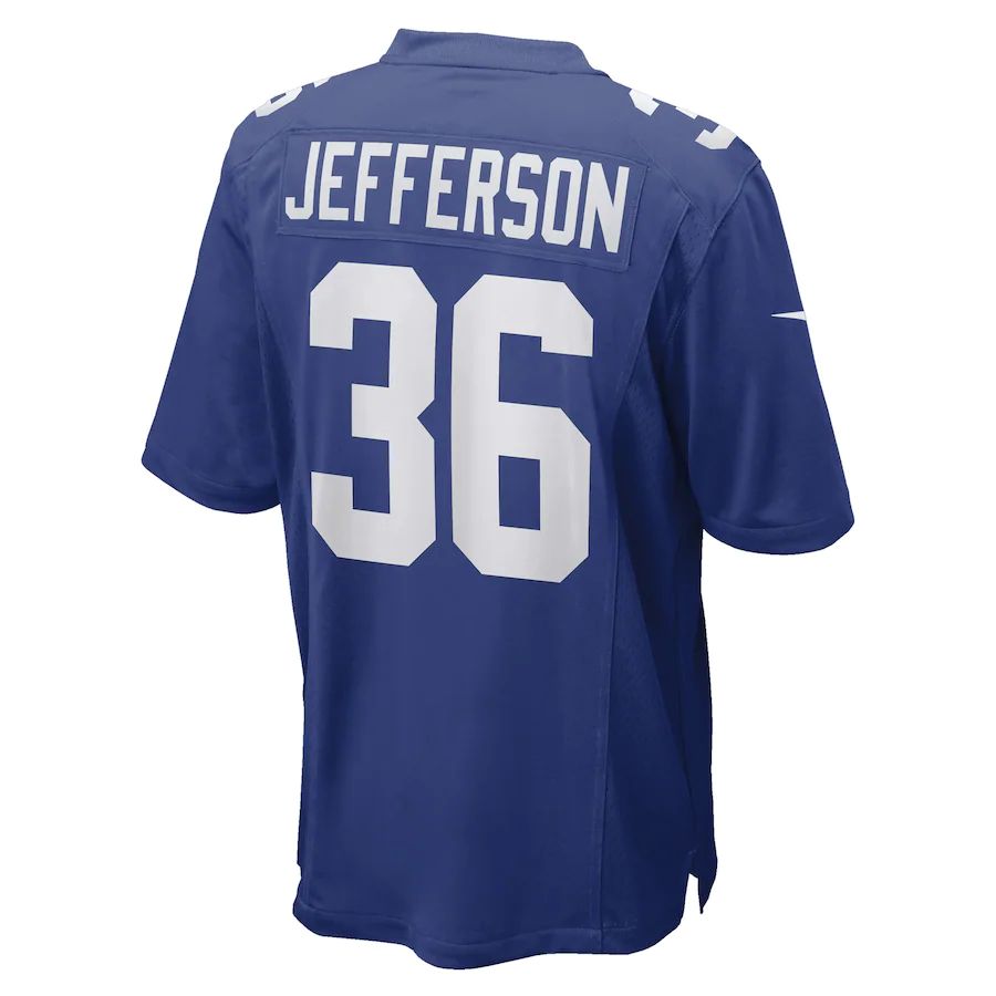 NY.Giants #36 Tony Jefferson Royal Game Player Jersey Stitched American Football Jerseys - Main View