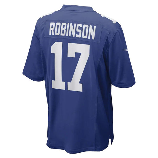 NY.Giants #17 Wan'Dale Robinson Royal Game Player Jersey Stitched American Football Jerseys - Main View