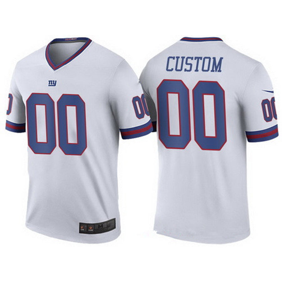 Custom NY.Giants White Color Rush Legend Limited Jersey Stitched American Football Jerseys - Main View
