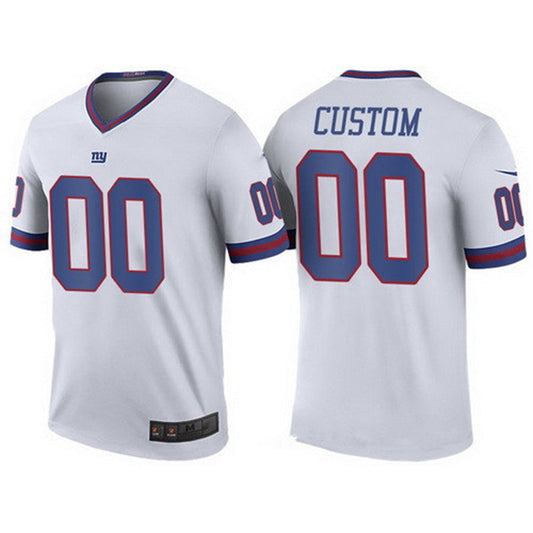 Custom NY.Giants White Color Rush Legend Limited Jersey Stitched American Football Jerseys - Main View