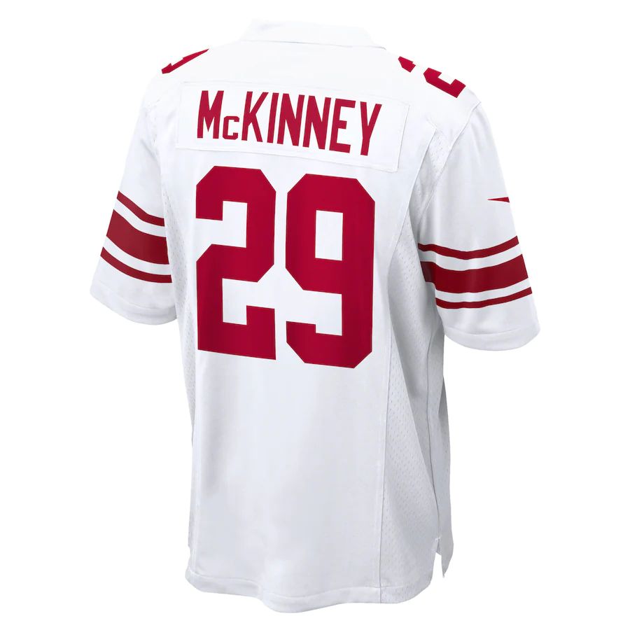 NY.Giants #29 Xavier McKinney White Away Game Player Jersey Stitched American Football Jerseys - Main View