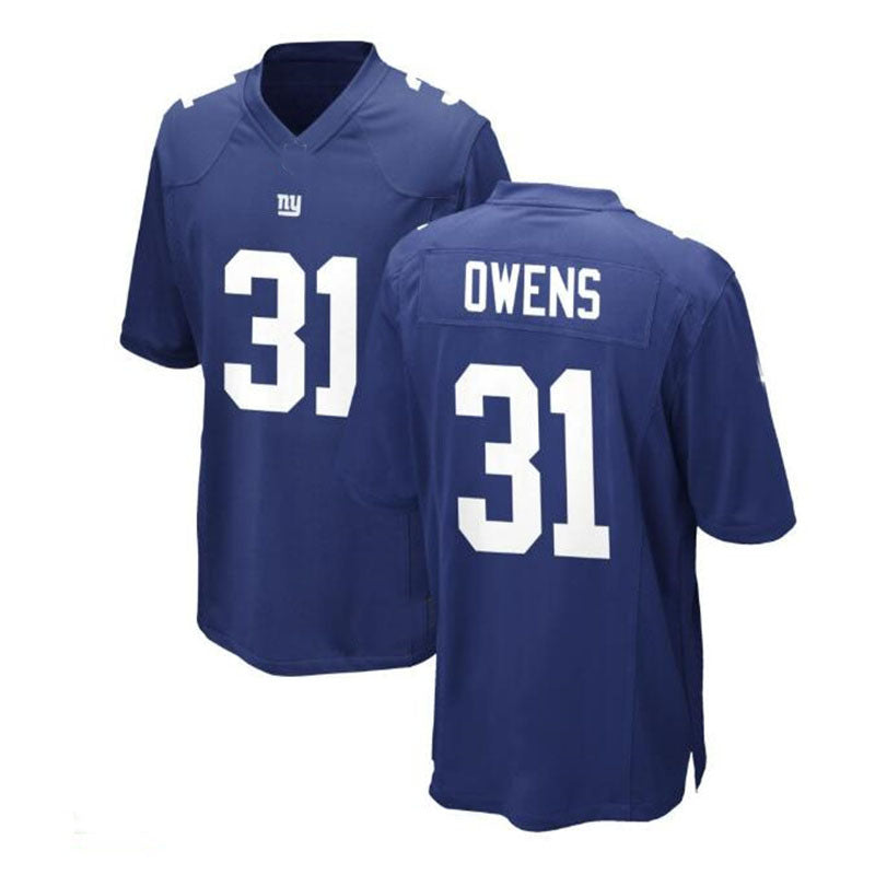 NY.Giants #31 Gervarrius Owens Game Jersey - Royal Stitched American Football Jerseys - Main View