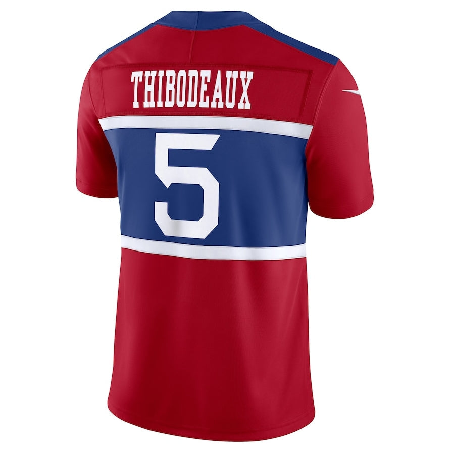 NY.Giants #5 Kayvon Thibodeaux Alternate Vapor F.U.S.E. Limited Jersey - Century Red American Football Jerseys - Main View