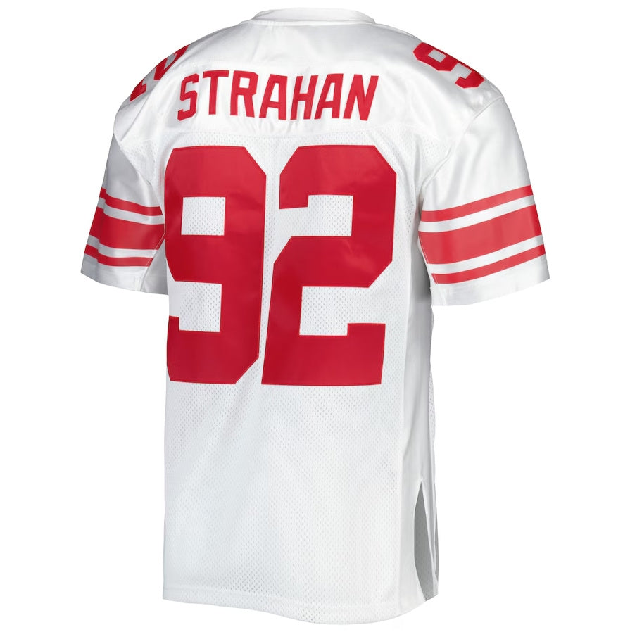 NY.Giants #92 Michael Strahan 2007 Mitchell & Ness Authentic Throwback Retired Player Jersey - White Stitched American Football Jerseys - Main View
