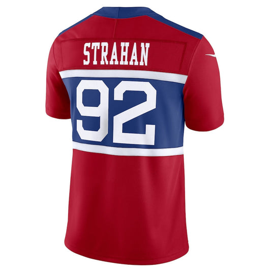 NY.Giants #92 Michael Strahan Alternate Vapor F.U.S.E. Retired Player Limited Jersey - Century Red American Football Jerseys - Main View