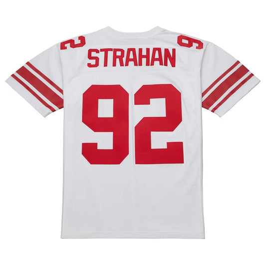 NY.Giants #92 Michael Strahan Mitchell & Ness Legacy Replica Jersey - White Stitched American Football Jerseys - Main View