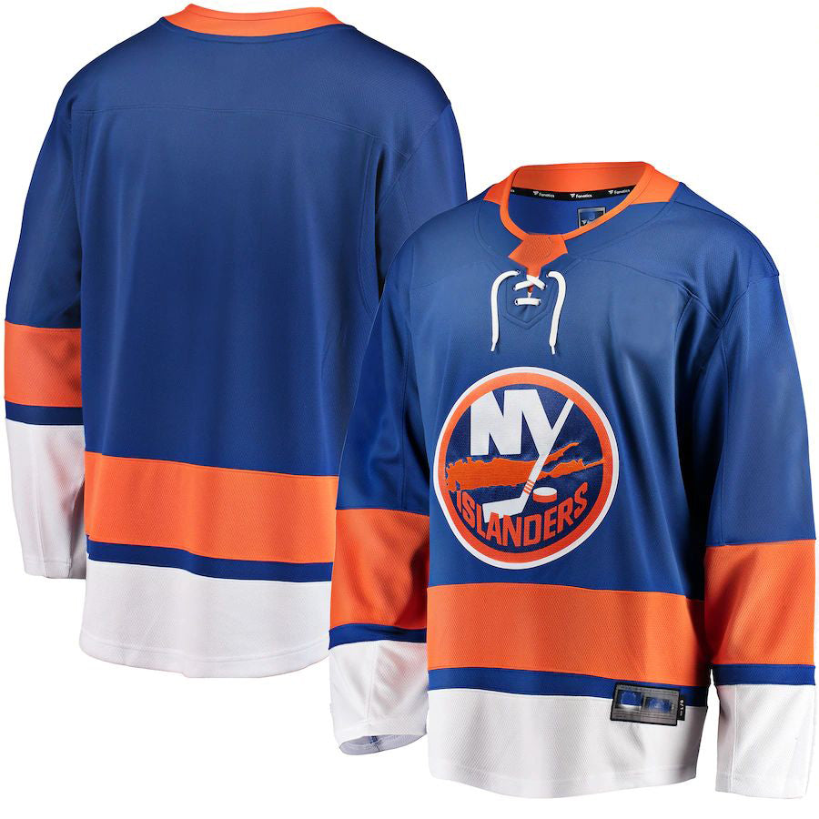 NY.Islanders Fanatics Branded Breakaway Home Jersey Royal Stitched American Hockey Jerseys - Main View