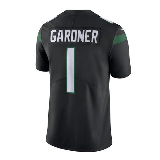 NY.Jets #1 Ahmad Sauce Gardner Black Vapor Untouchable Limited Jersey Stitched American Football Jerseys - Main View