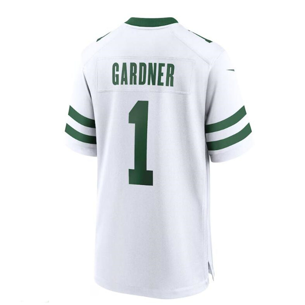 NY.Jets #1 Ahmad Sauce Gardner White Legacy Player Game Jersey Stitched American Football Jerseys - Main View