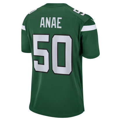 NY.Jets #50 Bradlee Anae Gotham Green Game Player Jersey Stitched American Football Jerseys - Main View