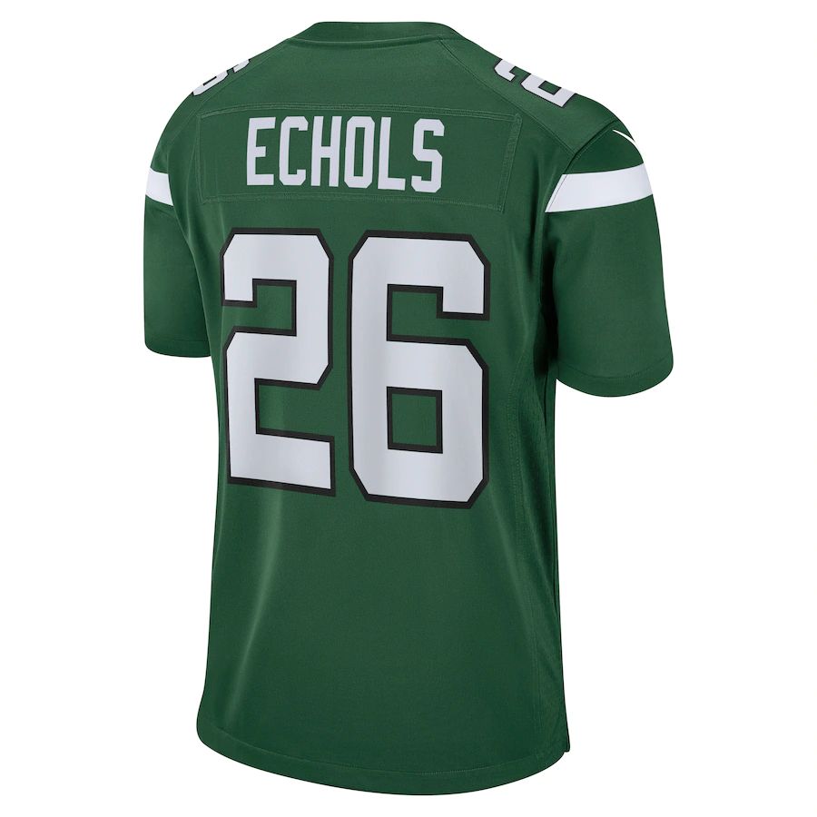 NY.Jets #26 Brandin Echols Gotham Green Game Jersey Stitched American Football Jerseys - Main View