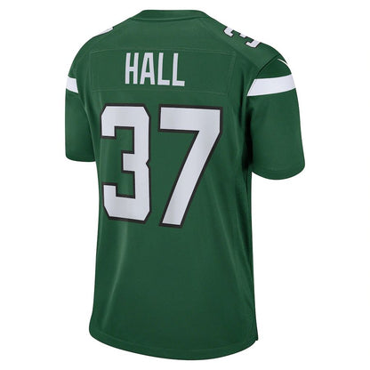 NY.Jets #37 Bryce Hall Gotham Green Game Jersey Stitched American Football Jerseys - Main View