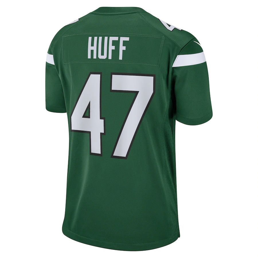 NY.Jets #47 Bryce Huff Gotham Green Game Jersey Stitched American Football Jerseys - Main View