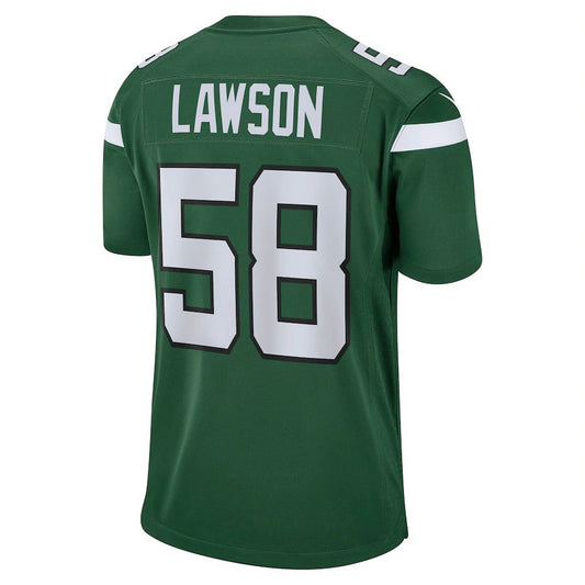 NY.Jets #58 Carl Lawson Gotham Green Game Jersey Stitched American Football Jerseys - Main View