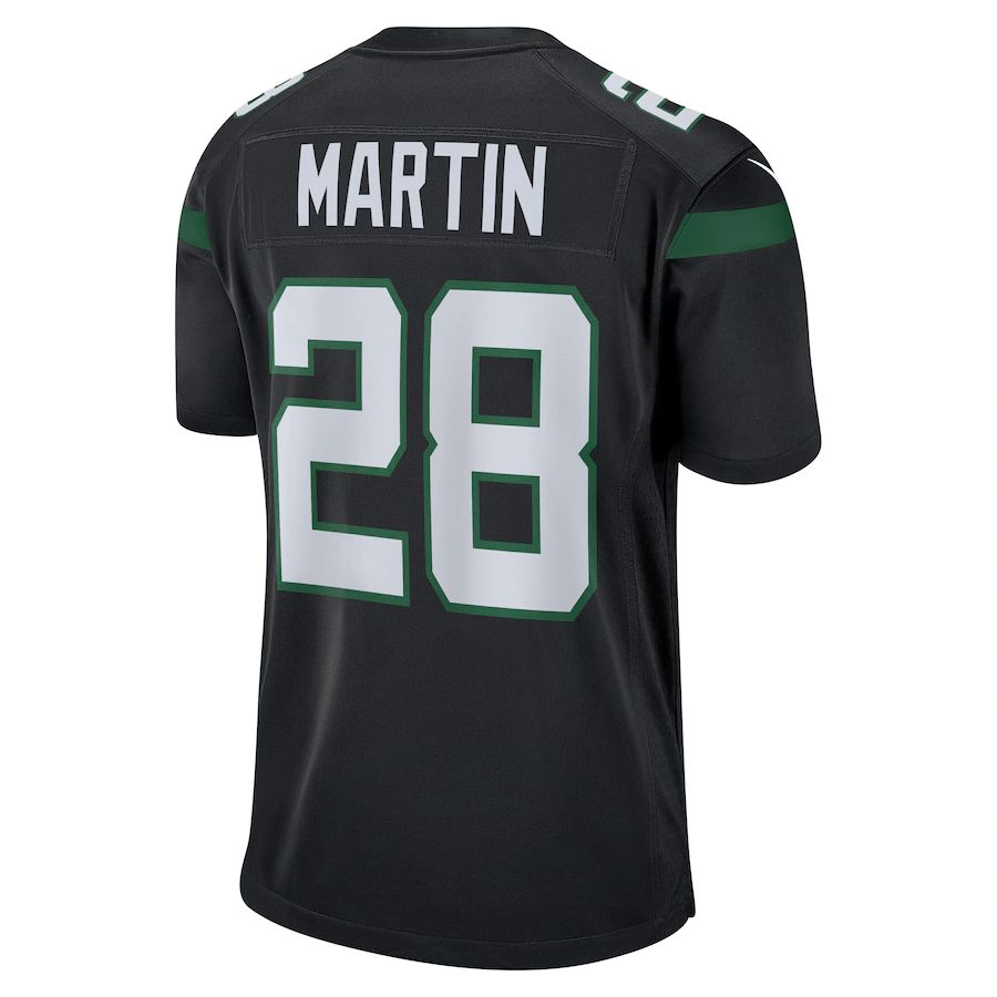 NY.Jets #28 Curtis Martin Black Retired Player Jersey Stitched American Football Jerseys - Main View