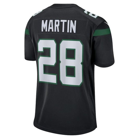 NY.Jets #28 Curtis Martin Black Retired Player Jersey Stitched American Football Jerseys - Main View