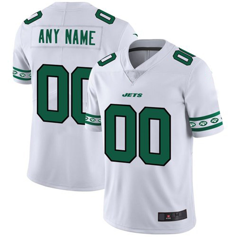 Custom NY.Jets White Team Logo Vapor Limited Jersey American Stitched Jersey Football Jerseys - Main View